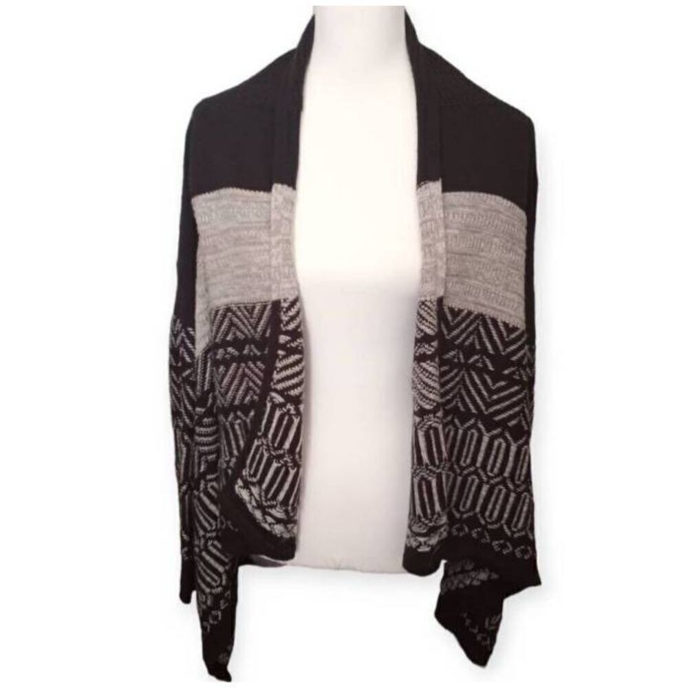 MERONA BLACK & GRAY CARDIGAN SZ.XS EUC.